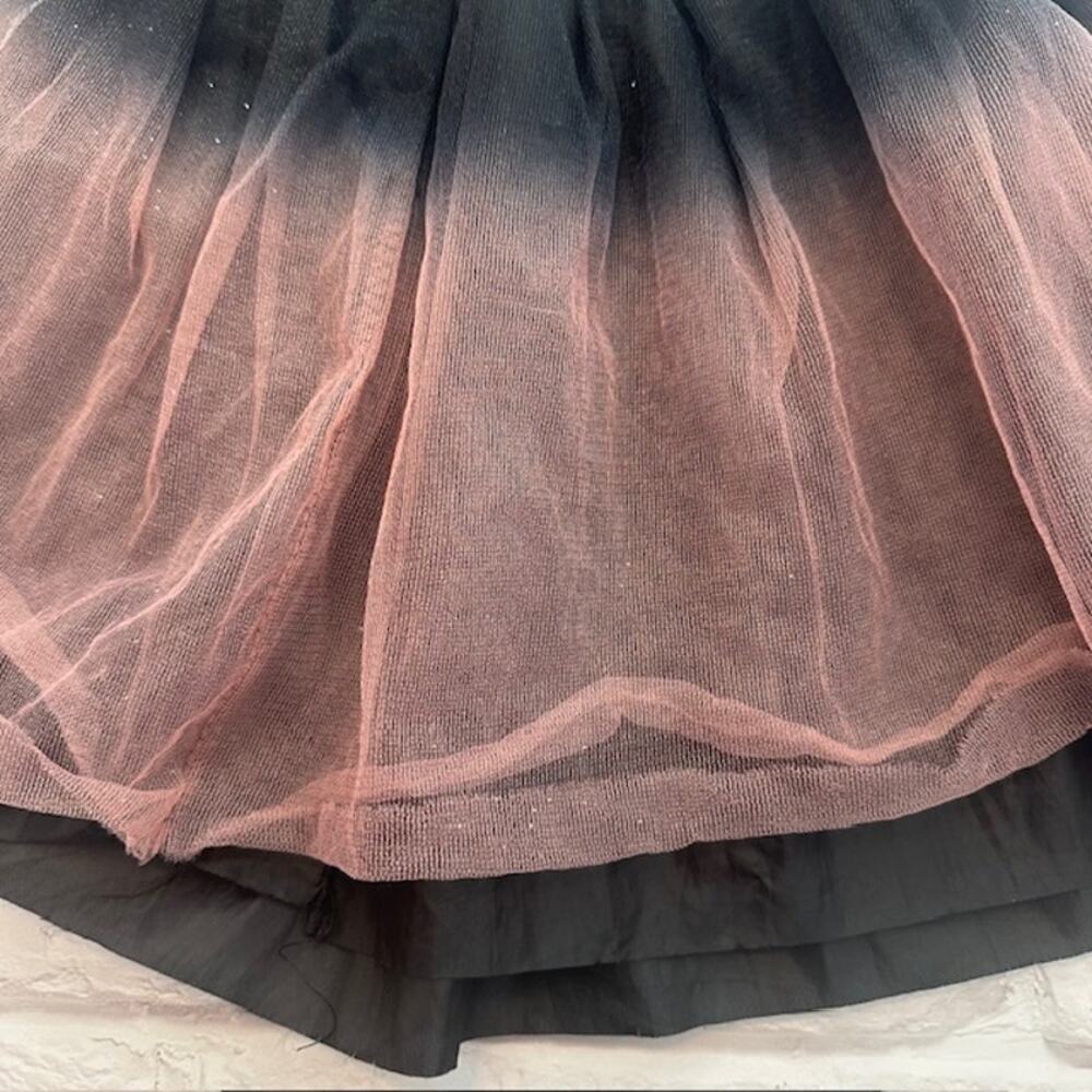 Toddler Girls 2-3 Years Black Orange Tulle Knee Length Skirt Halloween Party - Picture 3 of 8